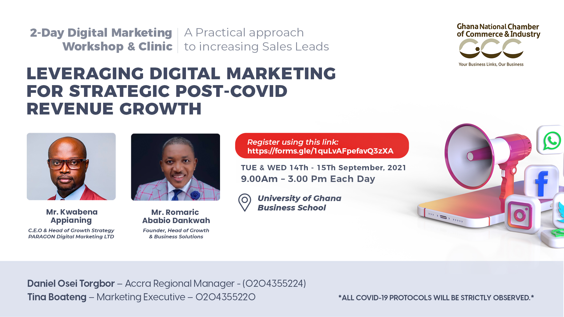 2-DAY DIGITAL MARKETING WORKSHOP & CLINIC